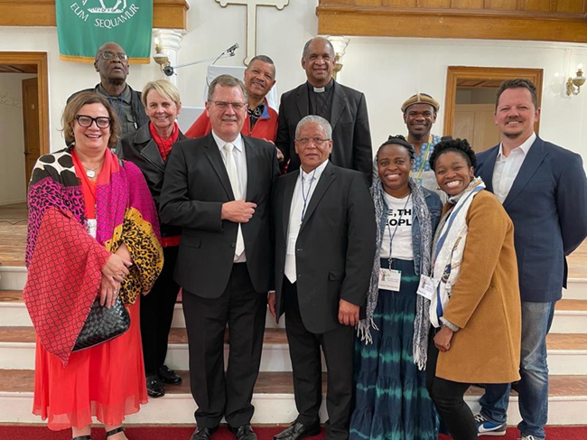 Pilgrimage of Grace organizing Committee with the leadership of the DRC and the Moravian church in Genadendal after the act of reconciliation