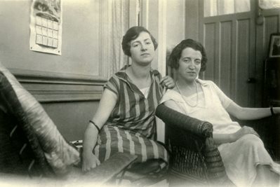 Vintage 1920s photo of two women on a couch by Brett Jordan from Unsplash